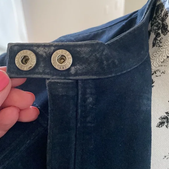 Blue suede jacket - Picture 6 of 6